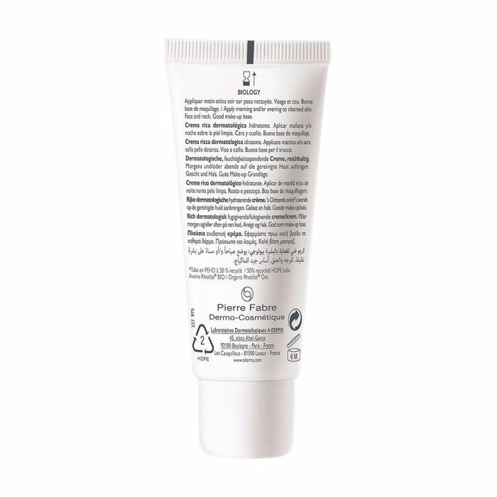 A-DERMA BIOLOGY Crema Hidratante Rica para Piel Frágil 40 ml 1