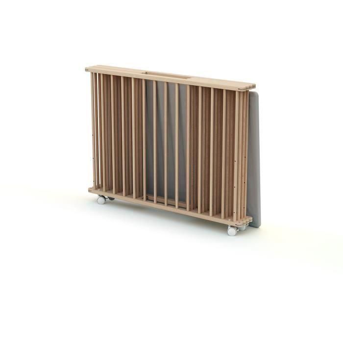 Parque plegable rectangular - WEBABY - CALI - 70 x 100 cm - Hasta 24 meses - Haya cruda 1 Parque plegable rectangular - WEBABY - CALI - 70 x 100 cm - Hasta 24 meses - Haya cruda 1