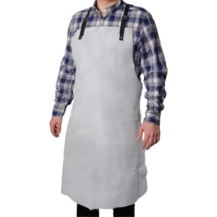 ROTHENBERGER Delantal de Soldador de Cuero Serraje Vacuno Blanco 800 x 1100 mm Protección Cuerpo Ropa 1 ROTHENBERGER Delantal de Soldador de Cuero Serraje Vacuno Blanco 800 x 1100 mm Protección Cuerpo Ropa 1