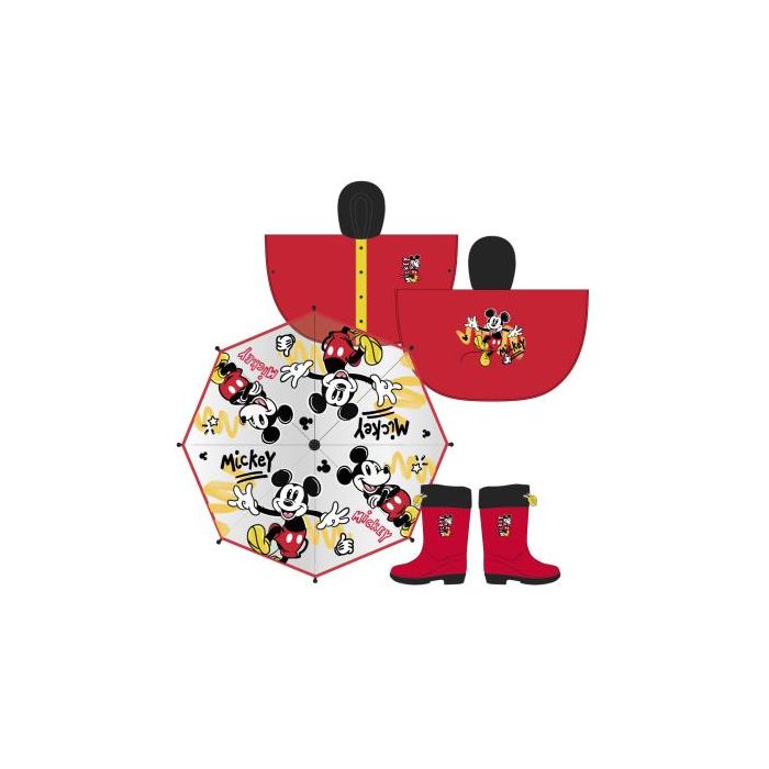 Impermeable Poncho Mickey Rojo 2