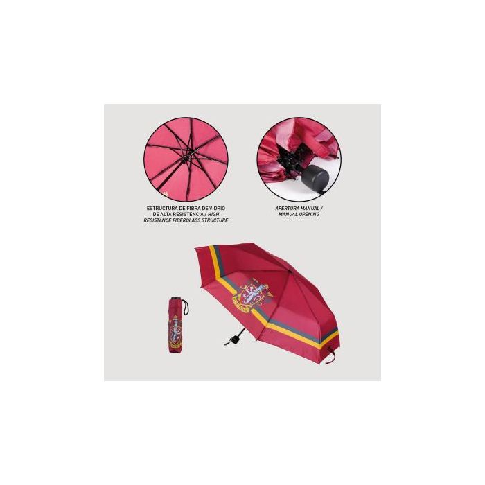 Paraguas Plegable Harry Potter Gryffindor Rojo 53 cm 3