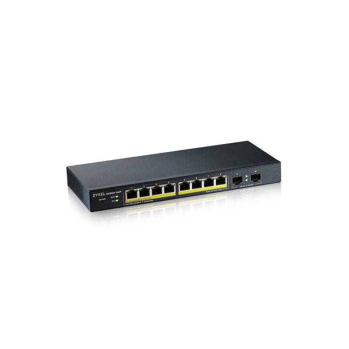 Zyxel GS1900-10HP Gestionado L2 Gigabit Ethernet (10/100/1000) Energía sobre Ethernet (PoE) Negro 1