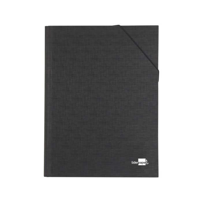 Carpeta Clasificadora Liderpapel 12 Departamentos Folio Prolongado Carton Forrado Negra Fuelle