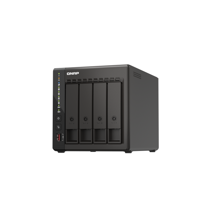 Almacenamiento en Red NAS Qnap TS-453E Negro Intel Celeron J6412