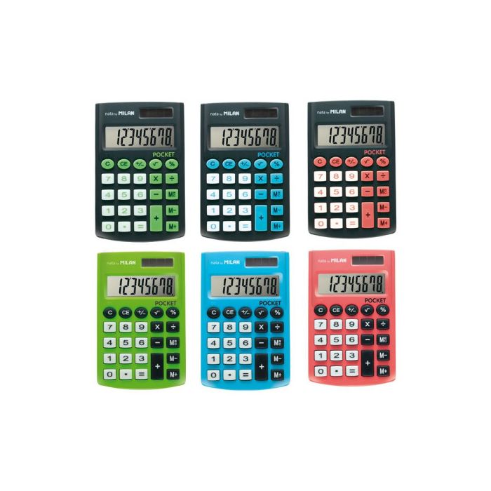 Milan 159912 calculadora Bolsillo Calculadora básica Multicolor 1