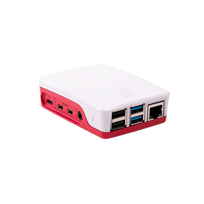 Raspberry Pi 1876751 accesorio para placa de desarrollo Funda Rojo, Blanco