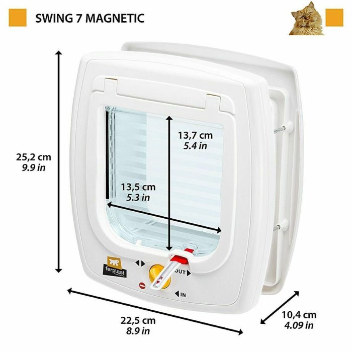Ferplast Puerta Marron Llave Swing 7 Set 2