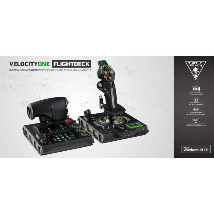 Turtle Beach TUR0731855007240 VelocityOne™ Flightdeck Sistema de simulación premium HOTAS para PC Windows 10 y 11 9