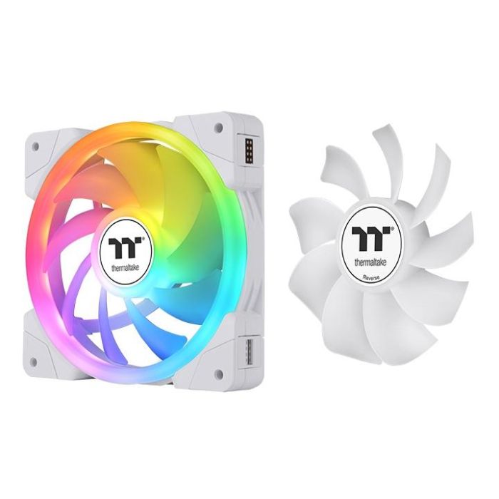 Thermaltake SWAFAN EX12 ARGB Refrigerador de Aire para Carcasa PC 14 cm Blanco, Pack de 3 Unidades 3