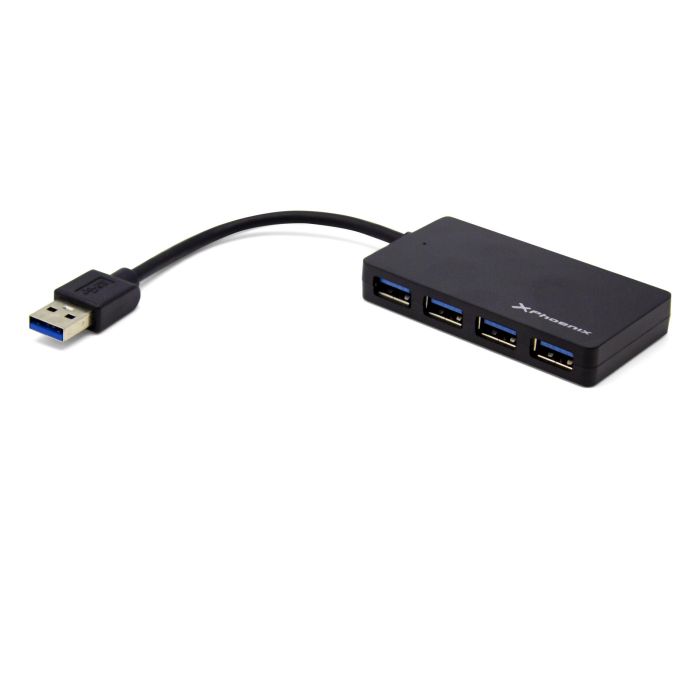 Phoenix Technologies Hub USB 4 Puertos USB 3.1 Gen1, 5Gbps, Compatible con USB 2.0 y 1.1 2