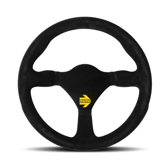 Momo MOM11150262621R Volante Mod.26 de 260 mm en Piel Vuelta Negra, Volante Deportivo de Conducción, Fabricado en Italia Momo MOM11150262621R Volante Mod.26 de 260 mm en Piel Vuelta Negra, Volante Deportivo de Conducción, Fabricado en Italia