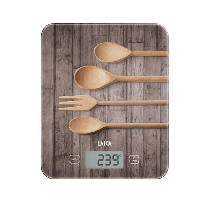 Laica Báscula de Cocina Electrónica KS5010, Máximo 10 kg, Diseño Cucharas Madera 1 Laica Báscula de Cocina Electrónica KS5010, Máximo 10 kg, Diseño Cucharas Madera 1