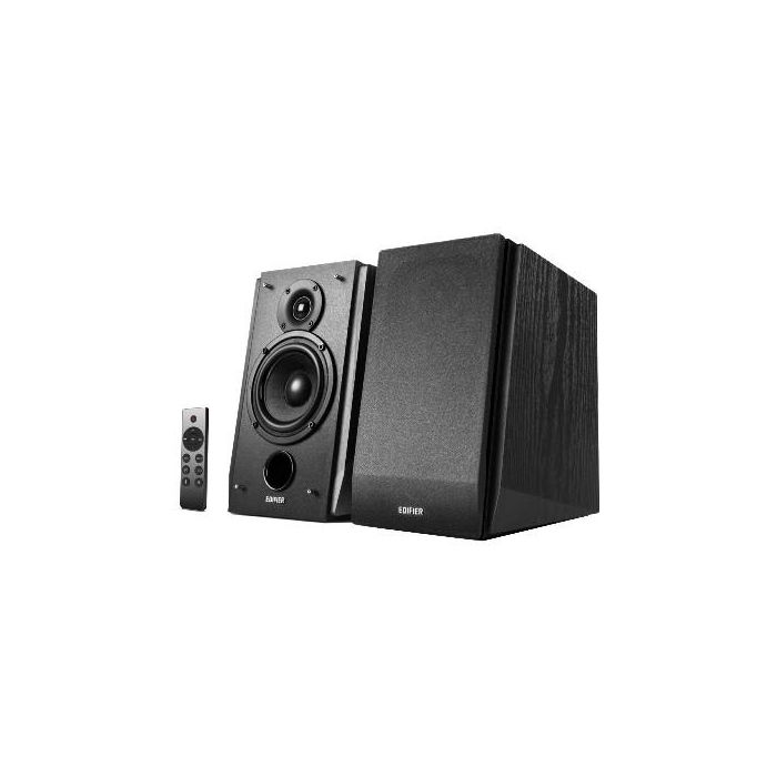 Edifier Studio R1855DB 2.0 Bluetooth - Altavoces de Estantería Autoamplificados con Conexión RCA/AUX/Óptica/Coaxial - Negro