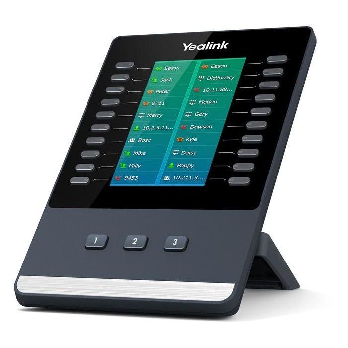 Yealink EXP50 Módulo de Expansión de Teclas de Función con 23 Botones Negro/Gris