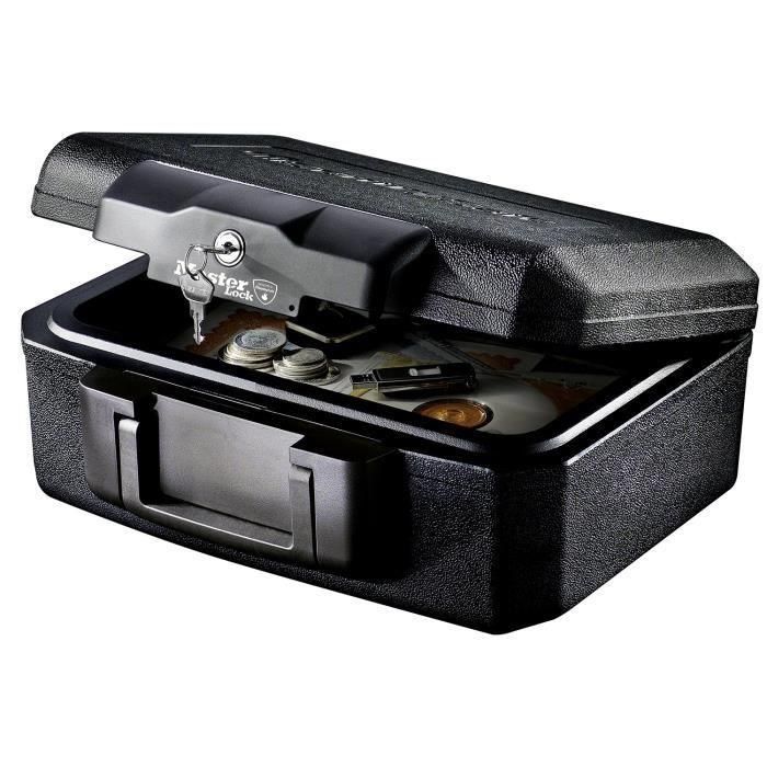 MASTER LOCK Caja de seguridad a prueba de fuego transportable - 5L - para documentos, USB, etc.