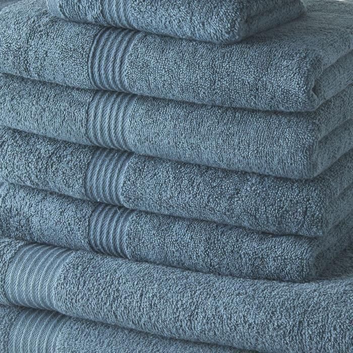 Today TOD3574641225643 Juego 10 Toallas de Baño 100% Algodón Set Varias Medidas 30x50, 50x90, 70x130 cm - Pavo Real 1 Today TOD3574641225643 Juego 10 Toallas de Baño 100% Algodón Set Varias Medidas 30x50, 50x90, 70x130 cm - Pavo Real 1