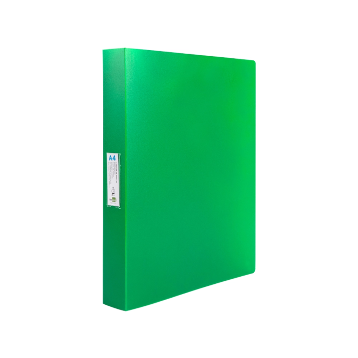 Liderpapel Carpeta 4 anillas 25 mm Din A4 Polipropileno Verde Manzana Opaco 1