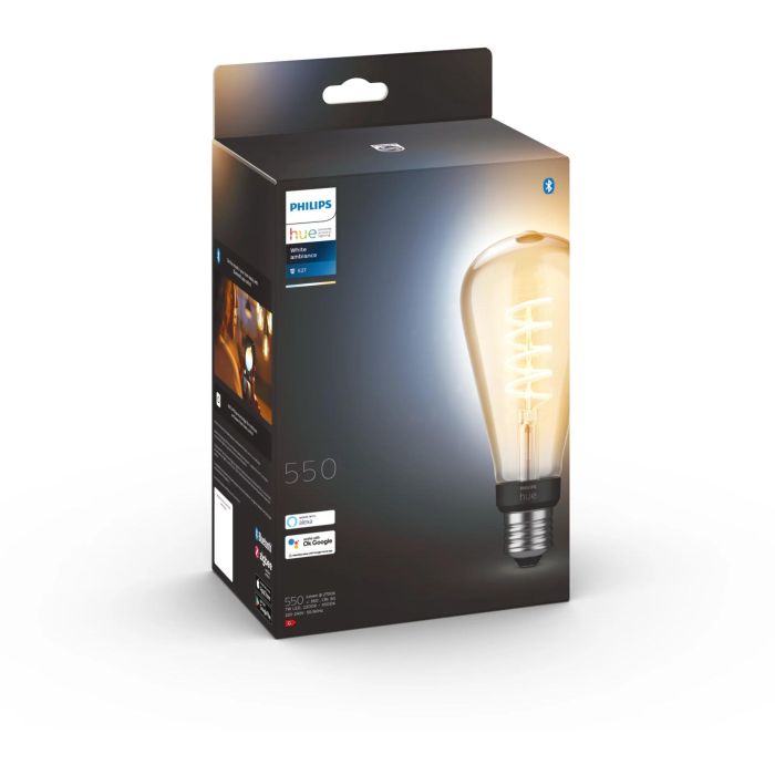 Philips Hue White Ambiance E27 1x GiantEdison ST72 Filament 300lm 2