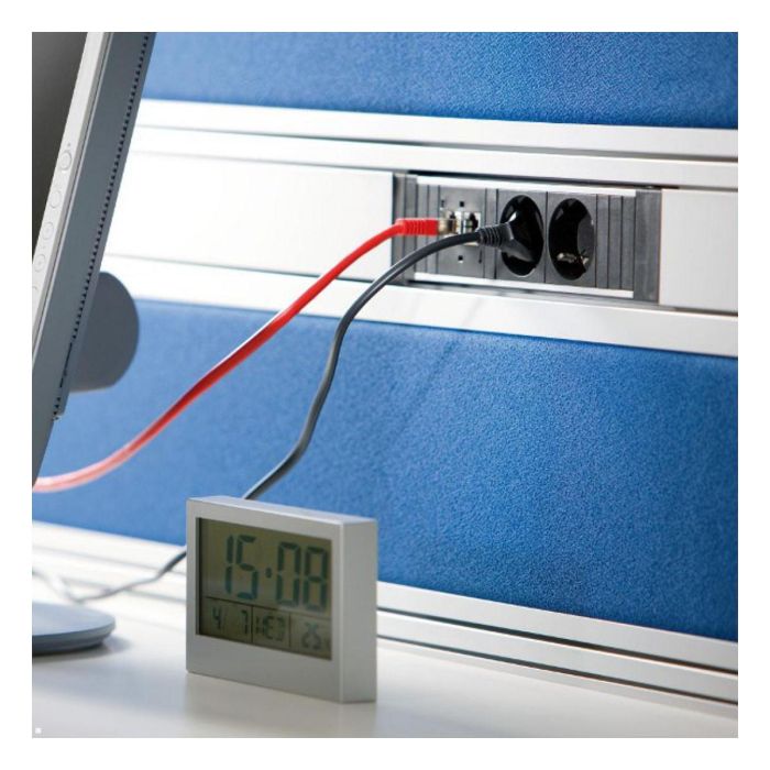 Bachmann Base de Toma STEP 906.18818 3xCEE 7/3 GST18, 3 Tomas Tipo F, IP20, 16A 250V, Negro, para Exterior o Baño