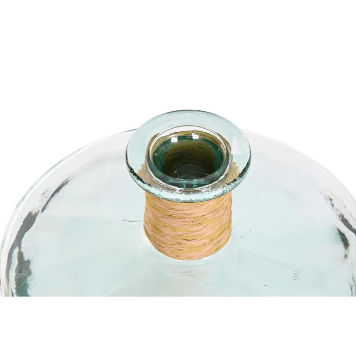 Jarrón Home ESPRIT Transparente Junco Cristal reciclado Natural 35 x 35 x 45 cm 2 Jarrón Home ESPRIT Transparente Junco Cristal reciclado Natural 35 x 35 x 45 cm 2