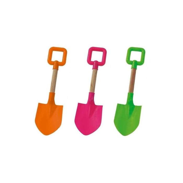 AVC Pala de Playa de Plástico con Mango de Madera de 35 cm - Modelos y Colores Surtidos (Para Niños a Partir de 10 Meses) 3