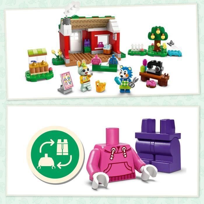 LEGO 77055 Tienda Ropa Hermanas Manitas Animal Crossing Set de Construcción con Figuras Pili y Ariel Juguete para Niños +6 años 2 LEGO 77055 Tienda Ropa Hermanas Manitas Animal Crossing Set de Construcción con Figuras Pili y Ariel Juguete para Niños +6 años 2