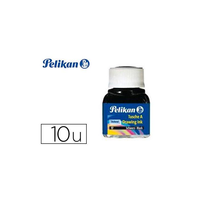 Tinta China Pelikan Colores Surtidos Bote 10 mL 10 unidades