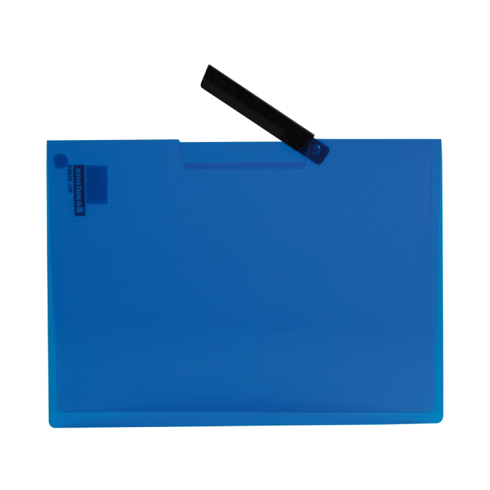 Liderpapel 35482 Carpeta Dossier Pinza Lateral Polipropileno DIN A4 Azul Capacidad 30 Hojas Pinza Giratoria 1