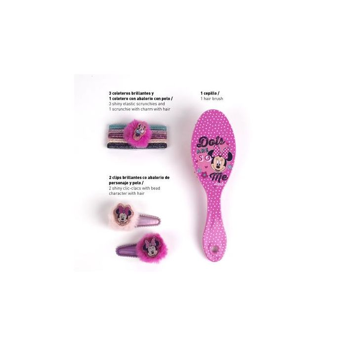 Accesorios para el Pelo Minnie Mouse Rosa (8 pcs) 2