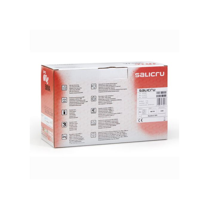 Sai Salicru One 700, 700Va Tech. Line-Interactive con Avr+Soft/Conexion Usb (Sps.700.One) 1