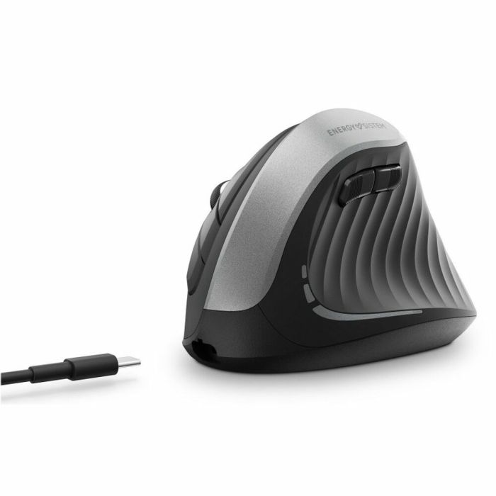 Ratón Inalámbrico Óptico Energy Sistem Office Mouse 5 Comfy Negro/Gris 1