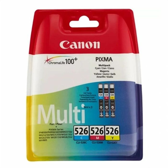 Canon Tinta Tricolor C-M-Y - Cli526 Pack 3