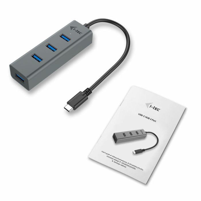 Hub USB i-Tec C31HUBMETAL403 USB x 4 Gris 2