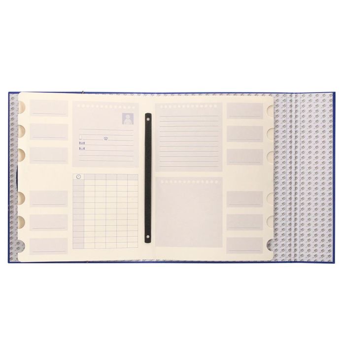 Carpeta Clasificadora Liderpapel 12 Departamentos Folio Prolongado Carton Forrado Azul 3