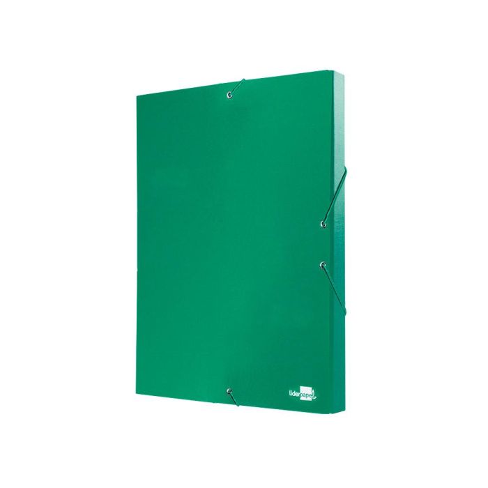 Carpeta Proyectos Liderpapel Folio Lomo 30 mm Carton Forrado Verde 2