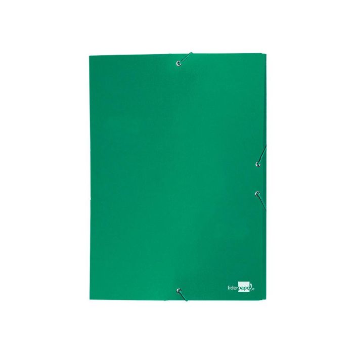 Carpeta Proyectos Liderpapel Folio Lomo 30 mm Carton Forrado Verde