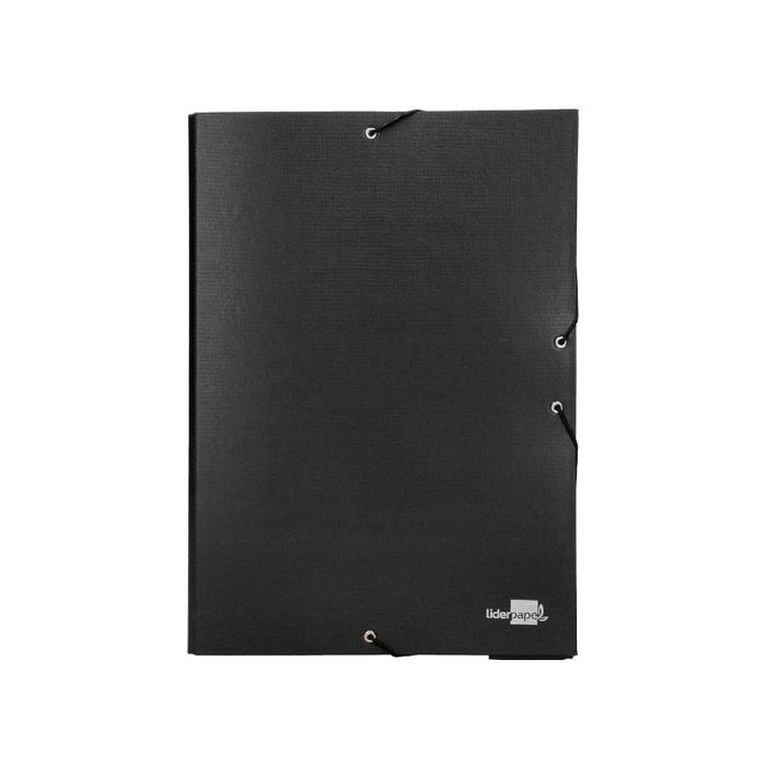 Carpeta Proyectos Liderpapel Folio Lomo 90 mm Carton Forrado Negra 1