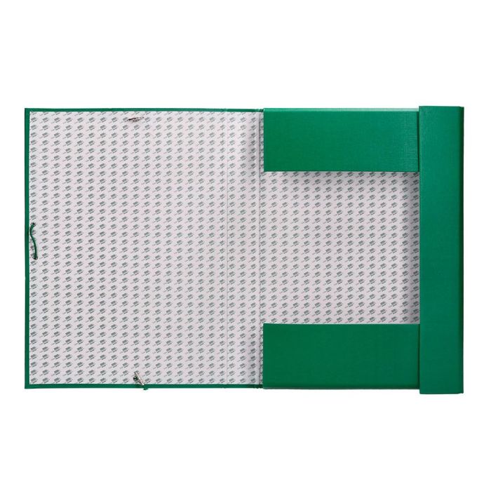 Carpeta Proyectos Liderpapel Folio Lomo 90 mm Carton Forrado Verde 1
