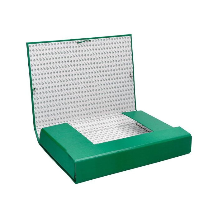 Carpeta Proyectos Liderpapel Folio Lomo 90 mm Carton Forrado Verde 2