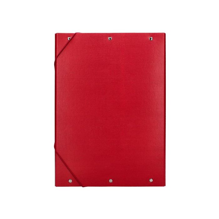 Carpeta Proyectos Liderpapel Folio Lomo 90 mm Carton Forrado Roja 1