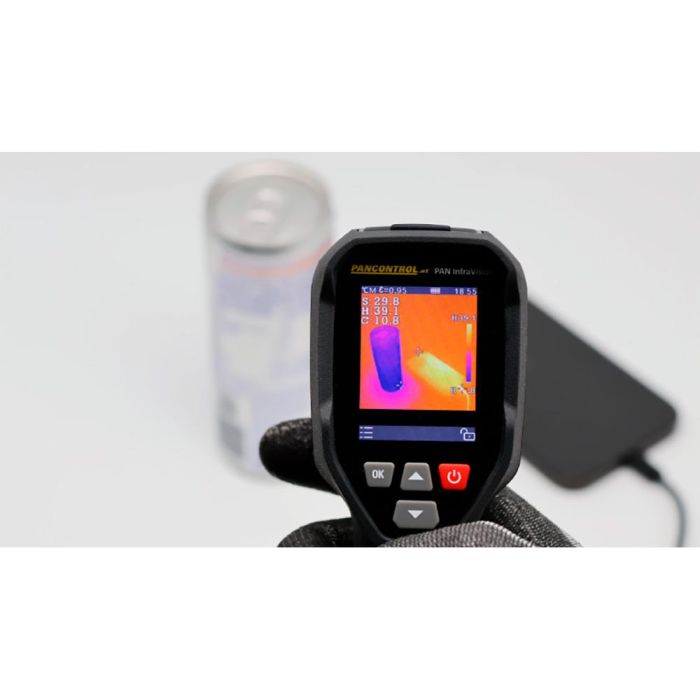 Cámara térmica infrarroja, 5,5 × 8 × 18 cm 2