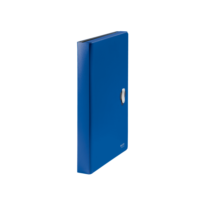 Carpeta Polipropileno Acordeon 5 Posiciones+Bolsillo Frontal Broche Giratorio A4 Recycle Azul Leitz 46240035