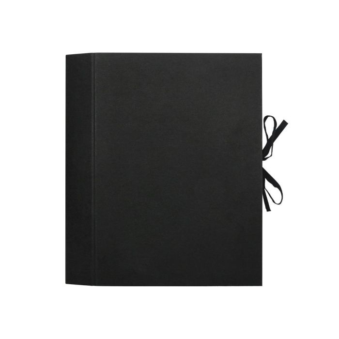 Carpeta Fuelle Liderpapel Folio Carton Forrado Negra 1