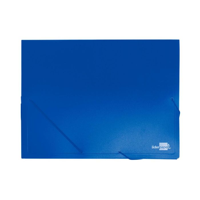 Carpeta Liderpapel Portadocumentos 36902 Polipropileno Din A4 Azul Lomo 50 mm 1