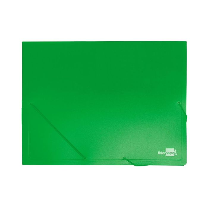 Carpeta Liderpapel Portadocumentos 36903 Polipropileno Dina4 Verde Lomo 50 mm 1