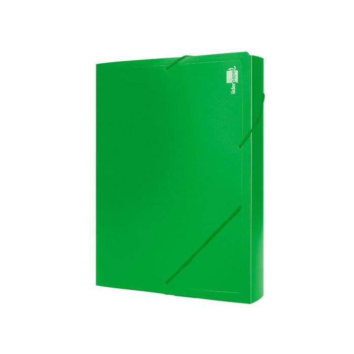 Carpeta Liderpapel Portadocumentos 36903 Polipropileno Dina4 Verde Lomo 50 mm 2