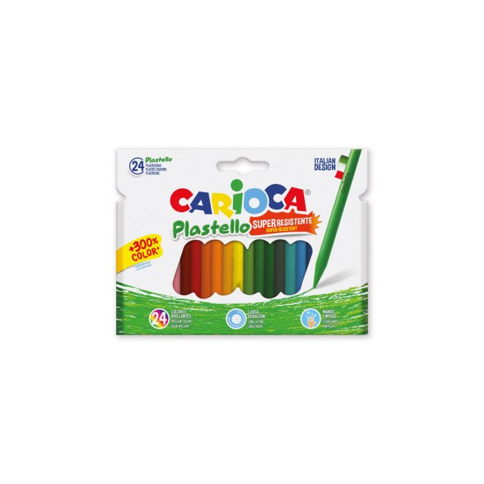Caja 24 Plasticeras Colores Surtidos Carioca 42880