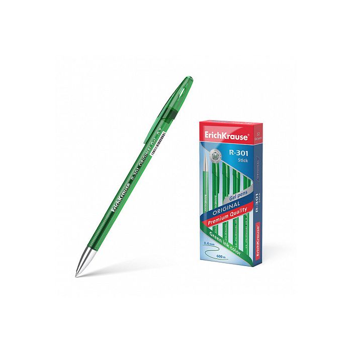 Bolígrafo de Gel R-301 Original Gel 0.5, Color de La Tinta: Verde ERICH KRAUSE 45156 0 Bolígrafo de Gel R-301 Original Gel 0.5, Color de La Tinta: Verde ERICH KRAUSE 45156 0