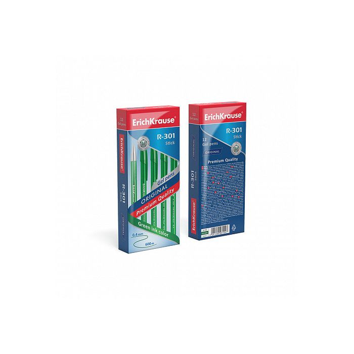 Bolígrafo de Gel R-301 Original Gel 0.5, Color de La Tinta: Verde ERICH KRAUSE 45156 1 Bolígrafo de Gel R-301 Original Gel 0.5, Color de La Tinta: Verde ERICH KRAUSE 45156 1