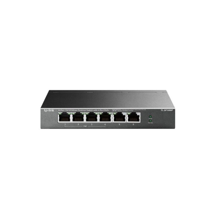 TP-Link TL-SF1006P switch No administrado Fast Ethernet (10/100) Energía sobre Ethernet (PoE) Negro
